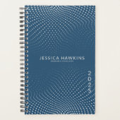 Royal Blue Pop Stippen Jaarlijks Planner (Voorkant)