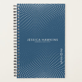 Royal Blue Pop Stippen Jaarlijks Planner