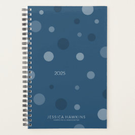 Royal Blue Pop Stippen Jaarlijks Planner