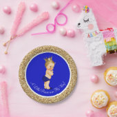 Royal Blue Prince Baby shower Papieren Bordje (Feest)