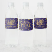 Royal Blue Prince Baby shower Waterflesetiketten Waterfles Etiket (Flessen)