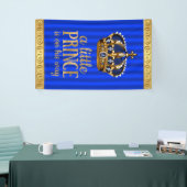 Royal Blue Prince Crown Boy Prince Baby shower Spandoek (Beurs)