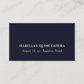 Royal Blue Prinses Jurk gepersonaliseerd Plaatskaartje (Achterkant)