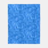 Royal Blue Pset Pattern Fleece Deken (Voorkant)