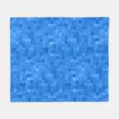 Royal Blue Pset Pattern Fleece Deken (Voorkant (Horizontaal))