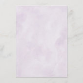 Royal Blue Purple Navy Lilac Blooms Wedding Detail Informatiekaartje (Achterkant)