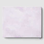 Royal Blue Purple Navy Lilac Blooms Wedding Gastenboek (Achterkant)