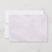 Royal Blue Purple Navy Lilac Blooms Wedding RSVP Kaartje (Achterkant)