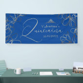 Royal Blue Quinceañera Banner (Beurs)