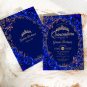 Royal Blue Quinceanera Kaart