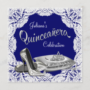 Royal Blue Quinceanera Kaart