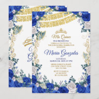 Royal Blue Quinceanera Mexican Girl 15th Birthday