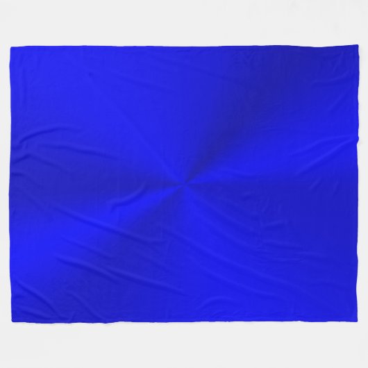 Royal blue radiale shine effect fleece deken (Voorkant (Horizontaal))