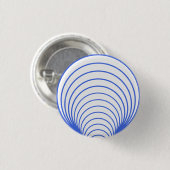 Royal Blue Radiant Lines Button – Customizable (Voorkant /achterkant)