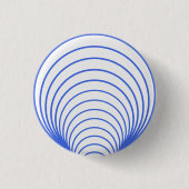 Royal Blue Radiant Lines Button – Customizable (Voorkant)