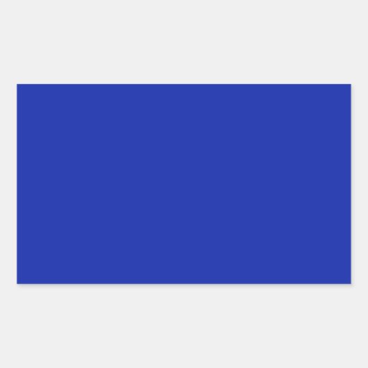 Royal Blue Rectangle Sticker (Voorkant)