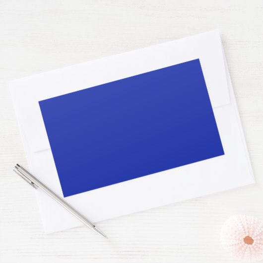 Royal Blue Rectangle Sticker (Envelop)