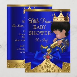 Royal Blue Red Gold Prince Boy Etnic Kaart