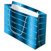 Royal Blue Ribbon Vrijgezellenfeest Groot Cadeauzakje (Voorkant Gekanteld)