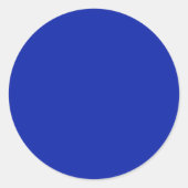 Royal Blue Ronde Sticker (Voorkant)