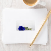 Royal Blue Roos Blank Bruiloft DIY Print Adres Etiket (Insitu)