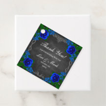 Royal Blue Roos Chalk Board Fall Wedding