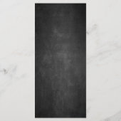 Royal Blue Roos Chalk Board Fall Wedding Menu Kaar (Achterkant)