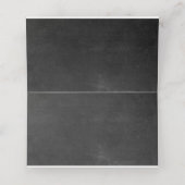 Royal Blue Roos Chalk Board Fall Wedingstabel Plaatskaartje (Binnenkant ongevouwen)