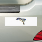 Royal Blue Rosary Bumpersticker (Op auto)