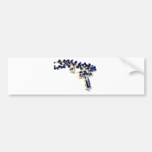 Royal Blue Rosary Bumpersticker (Voorkant)