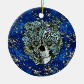 Royal blue ("royal blue") keramisch ornament (Voorkant)