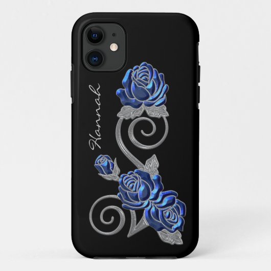 Royal Blue Rozen Case-Mate iPhone Case (Achterkant)