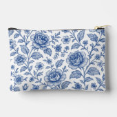 Royal Blue Rozen Floral Pattern Etui (Achterkant)