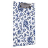 Royal Blue Rozen Floral Pattern Klembord (Rechts)