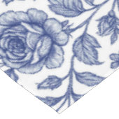 Royal Blue Rozen Floral Pattern Tafelkleed (Gekanteld)