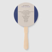 Royal Blue Rozen Quinceanera Evenementenorde Handwaaier (Achterkant)