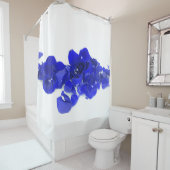 Royal Blue Rozen Shower Curtain Douchegordijn (In situ)