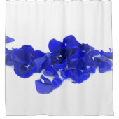Royal Blue Rozen Shower Curtain Douchegordijn (Voorkant)