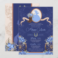 Royal Blue Rustic Baroque Charro Quinceanera