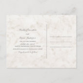 Royal Blue Rustic Seashell Save the Date Briefkaar Aankondigingskaart (Achterkant)