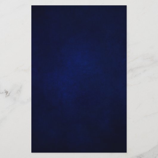 Royal Blue Rustic Sunflower Modern Wedding Menu (Achterkant)