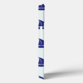 Royal Blue Sailboat Pattern Case-Mate iPhone Case (Achterkant / Rechts)