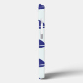 Royal Blue Sailboat Pattern Case-Mate iPhone Case (Achterkant / Links)