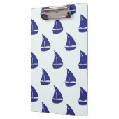 Royal Blue Sailboat Pattern Klembord (Links)