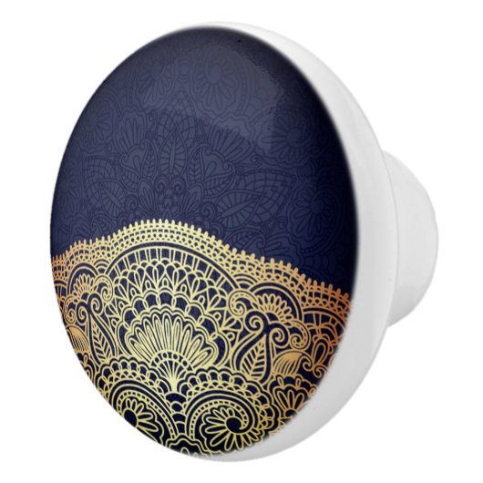 Royal Blue Sapphire Keramische Knop (Rechts)