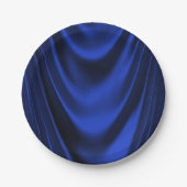 Royal Blue Satin Papieren Bordje (Voorkant)