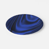 Royal Blue Satin Papieren Bordje (Gekanteld)