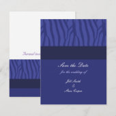 Royal Blue Save the Date (Voorkant / Achterkant)