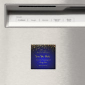 Royal Blue Save the Date Magnet (Insitu (Vaatwasser))