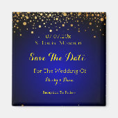 Royal Blue Save the Date Magnet (Voorkant)